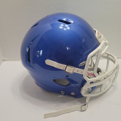 Ridell Speed Football Helmet Size Small Blue W/ White Face Mask