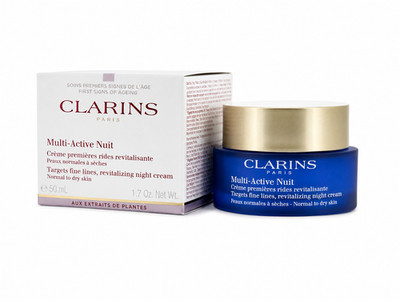 Clarins Multi-Active Night Treatment Revitalizing Night Cream 1.7 oz New in Box
