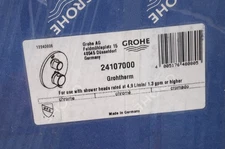 Grohe 24107000 Grohtherm 2 Handle Thermostatic valve trim Chrome READ