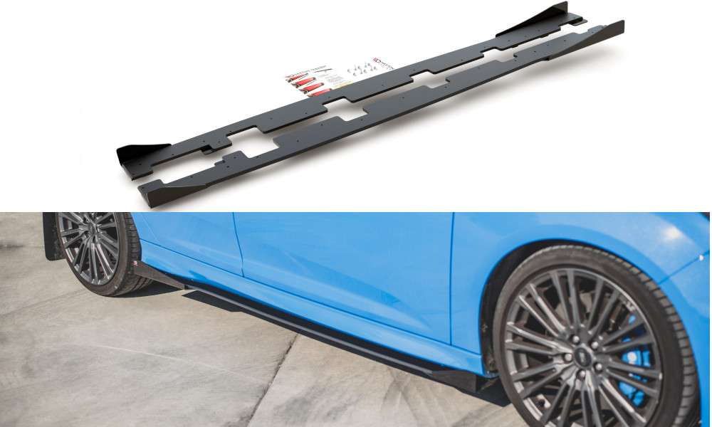 Rajouts de bas de caisse anti gravillons Ford Focus RS Mk3
