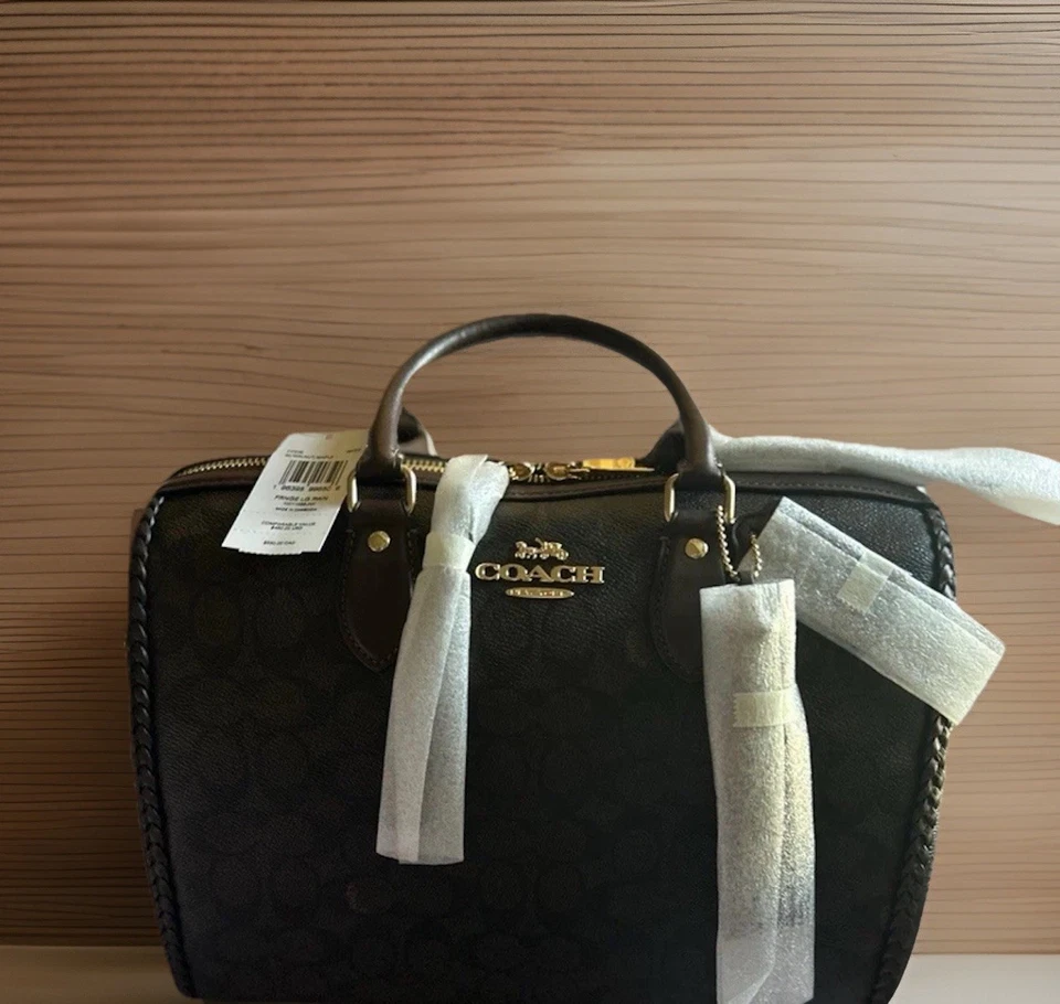 NWT COACH Rowan (LARGE) Signature Brown/Maple CCE36 - Image 3 of 4