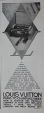 PUBLICITÉ DE PRESSE 1930 VUITTON NÉCÉSSAIRE DE VOYAGE TROUSSEAU DE MALLES
