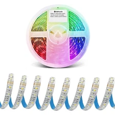 RGBWW LED Strip Lights 2700K~6500K Warm White Cool White & 16 Million RGB Col...