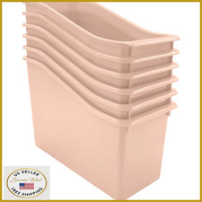Teacher Created Resources Blush Plastic Book Bin 6-Pack TCR2088685