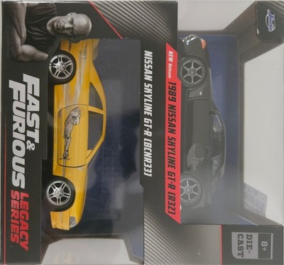 NEW Jada 1:32 Fast & Furious Legacy Series 1989 Nissan Skyline GT-R R32 BCN R33