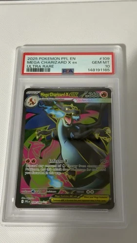 New ListingPokémon TCG Phantasmal Flames Mega Charizard X 109/094 PSA 10