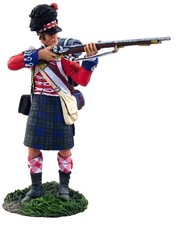 W. Britain Napoleonic 36017 British 42nd Black Watch Standing Firing 1 MIB