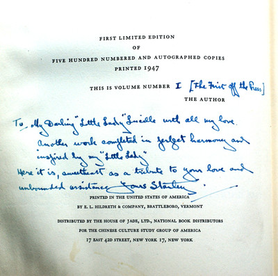 VOICES FROM THE FLOWERY KINGDOM, S.C. Nott 1947 1st SIGNED by Nott [400]