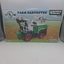 Big Country Toys Farm Harvester Combine Truck Building Blocks  Pull Back Action 