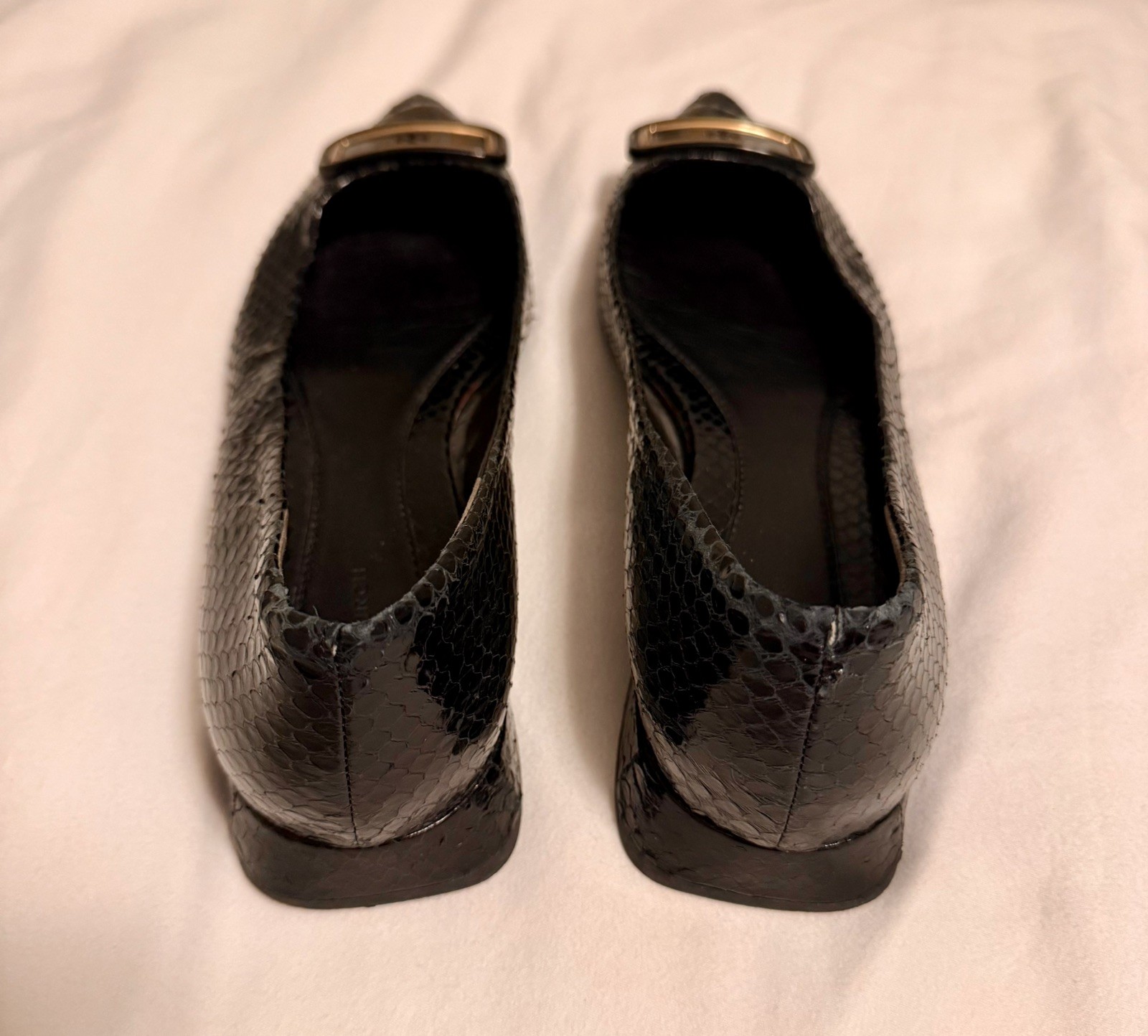 Tory Burch Georgia Pointer Toe Flat  in Snake Emb… - image 4