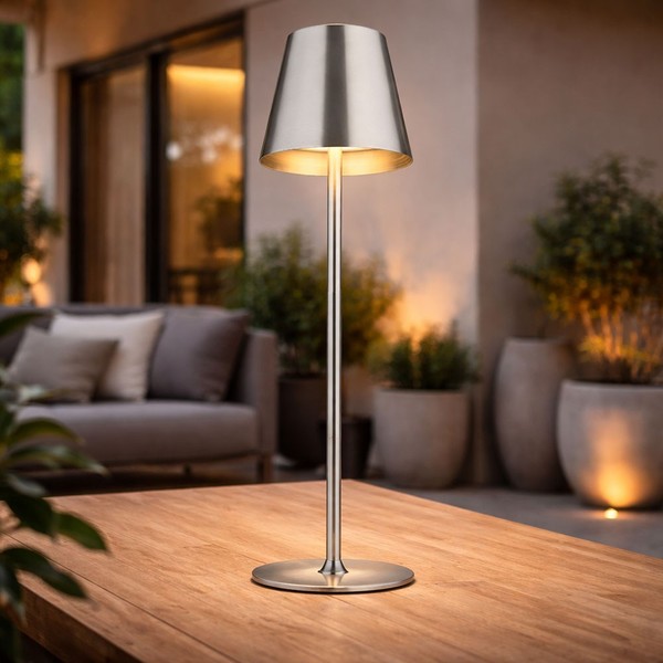 Tischleuchte Tischlampe Balkonleuchte AußEn Innen Verstellbar Touchdimmer Led-image