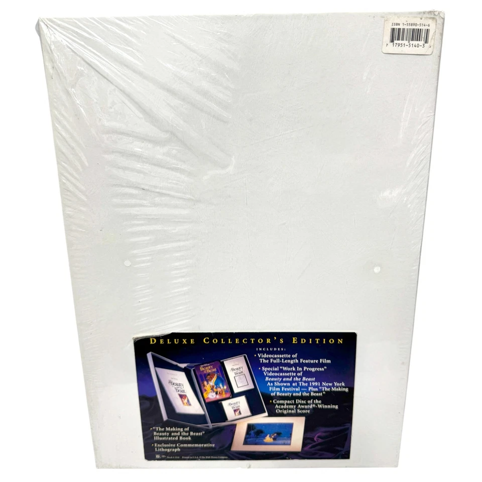 Walt Disney Beauty and the Beast Deluxe Collector's Edition VHS Box Set, 1992 - Image 2 of 4