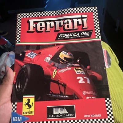 Commodore 64 128 Ferrari Formula One Computer Game Rick Koenig EA Complete CIB