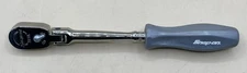 SNAP-ON THLFD72 1/4" DRIVE HARD GRIP LONG FLEX HEAD RATCHET GRAY (MVP033462)