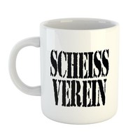 Kaffeetasse Scheissverein Keramik Tasse Weiß Geschenkidee Souvenir PräSent Wicht