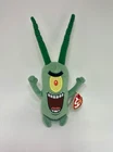 Vintage Ty Beanie Baby - SHELDON J. PLANKTON - SpongeBob - With Tags Retired