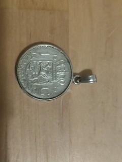 1 Gulden 720 Silber Als Anhänger Von 1955 Königin Juliana In 800 Silber Fassung