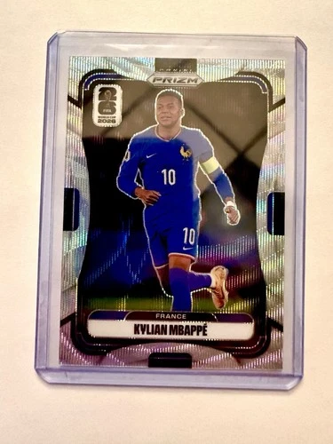 2026 Panini Prizm FIFA World Cup Kylian Mbappe Silver Wave Prizm France SP