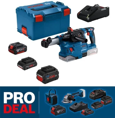 BOSCH AKKU-BOHRHAMMER (AKKU) Bosch Akku-Bohrhammer GBH 18V-22 Absaugung GDE 18V-12 mit / ohne Akku /Ladegerät