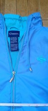 VTG Catalina Blue Women's Windbreaker Light Spring Athletic Jacket M Medium