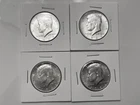 FOUR Kennedy Half Dollars 90% Silver !