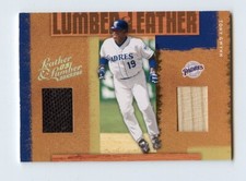 D86 TONY GWYNN JERSEY BAT 2005 LEATHER & LUMBER 19/25 PADRES RARE JERSEY # SP