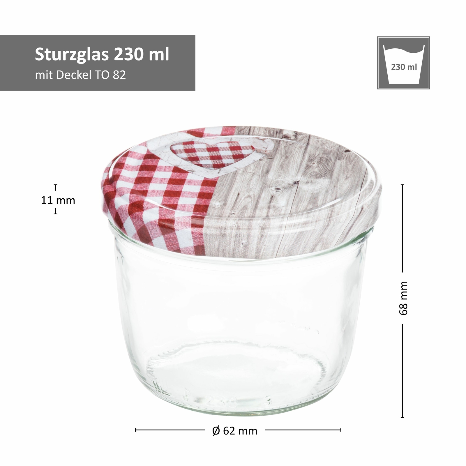 MamboCat 50er 435 Ml Sturzglas-Set | Einmachgläser + Twist-Off