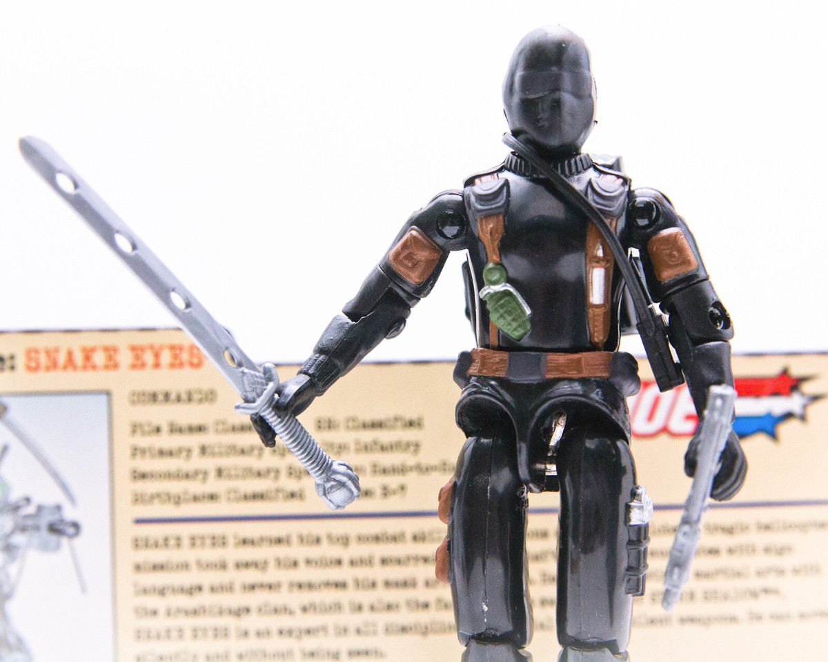 2002 Hasbro G.I. Joe SNAKE EYES v15 Figure | 100% Complete
