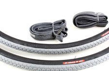 2x Rollstuhl Reifen 24x1 inkl. Schlauch, grau/schwarz, Long Wear, Erstausr&uuml;ster