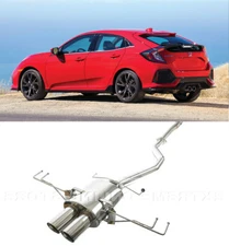 2017-Up Single Cat-Back Exhaust System 3" FK7 For Honda Civic Hatchback Sport