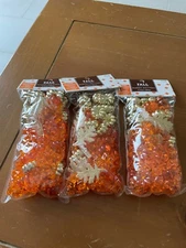 Fall/Autumn Pumpkin and Leaves Table Scatters & Fillers from Hobby Lobby NWT (3)