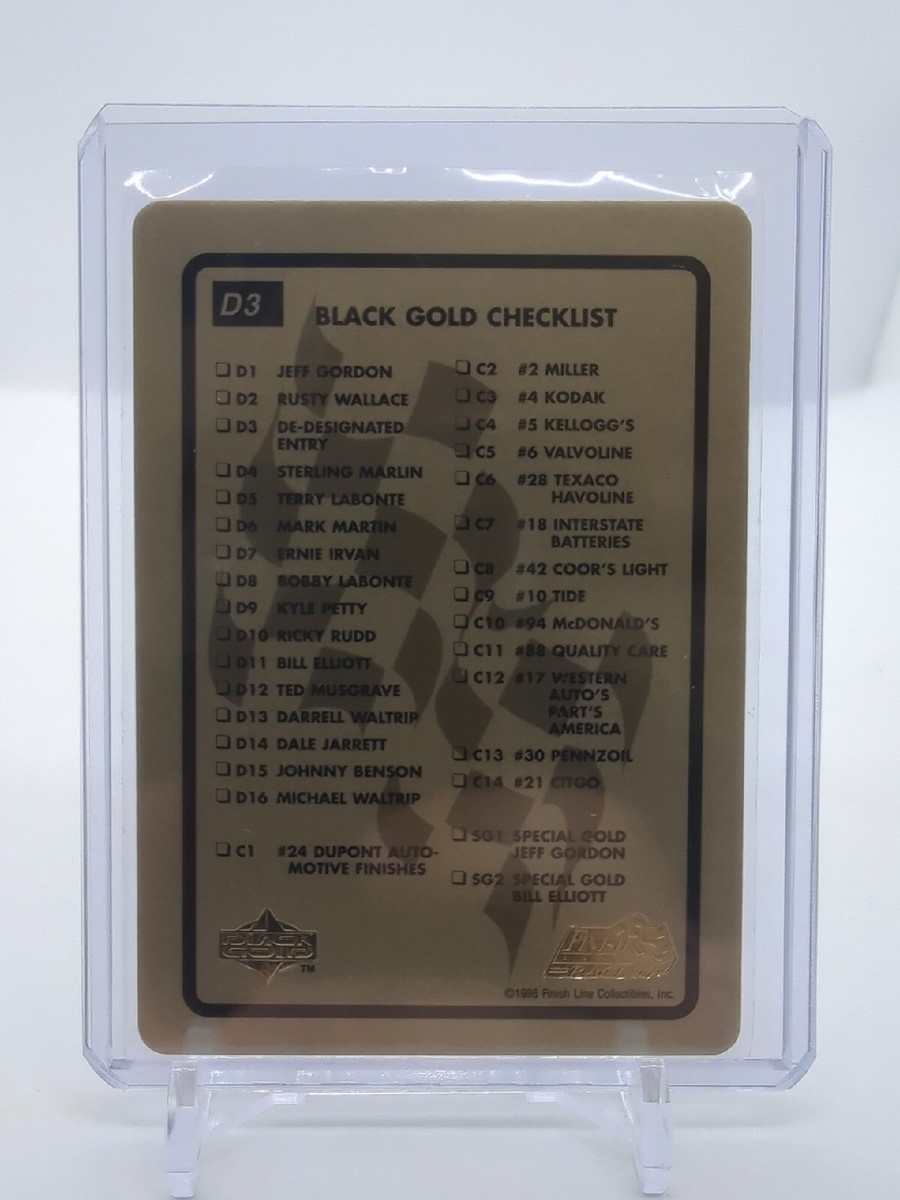 1996 Finish Line Racing Black Gold Drivers Designated Entry