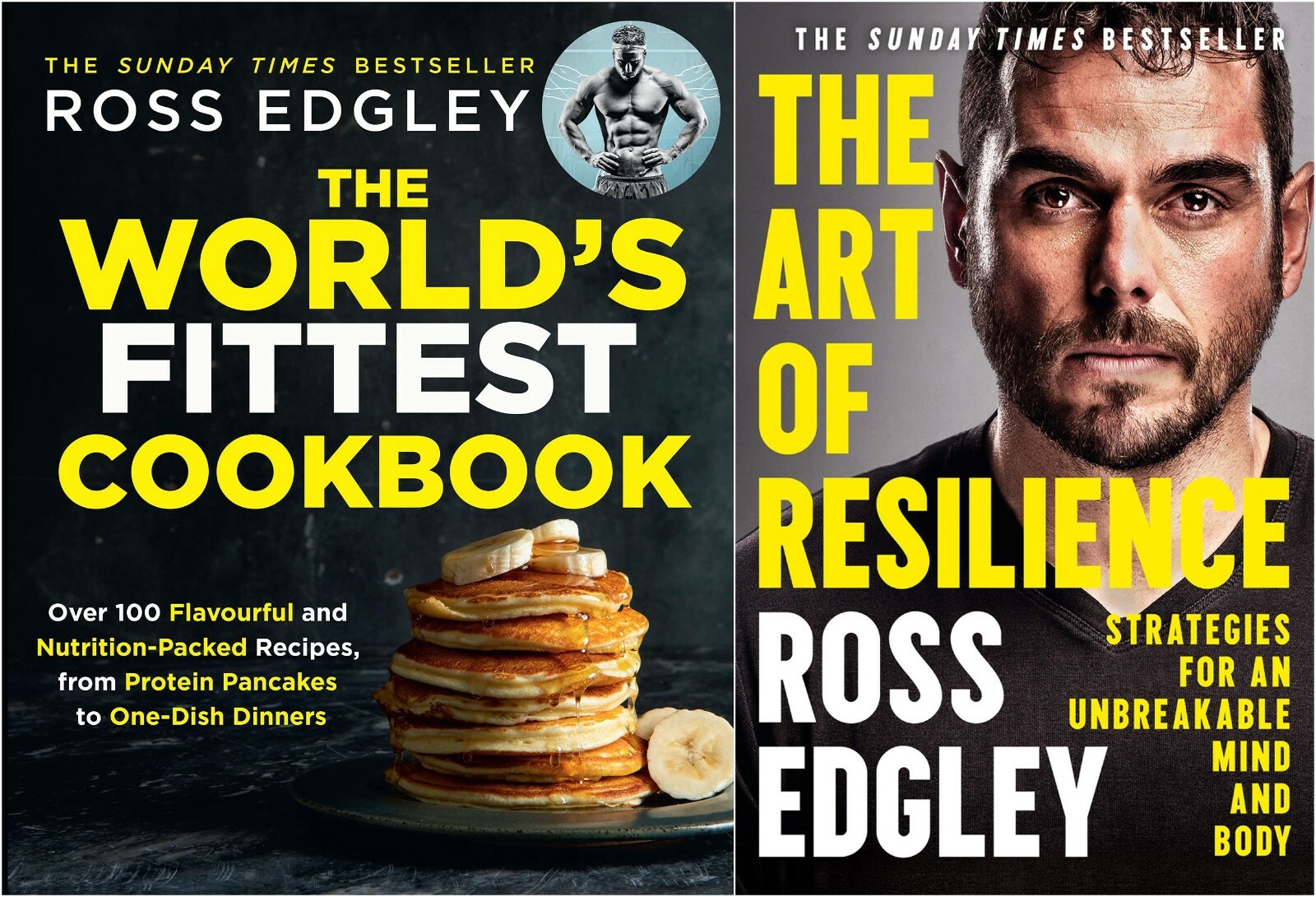 Ross Edgley 2 Books Collection Set World’s Fittest Cookbook, Art of Resilience