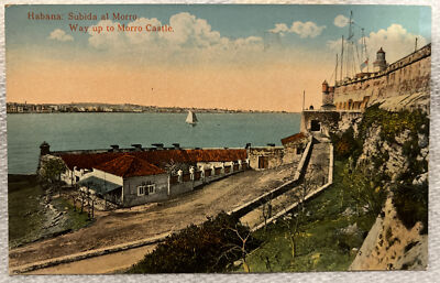 Authentic Vintage Postcard! Way up to Morro Castle! Havana, Cuba! Oc1693