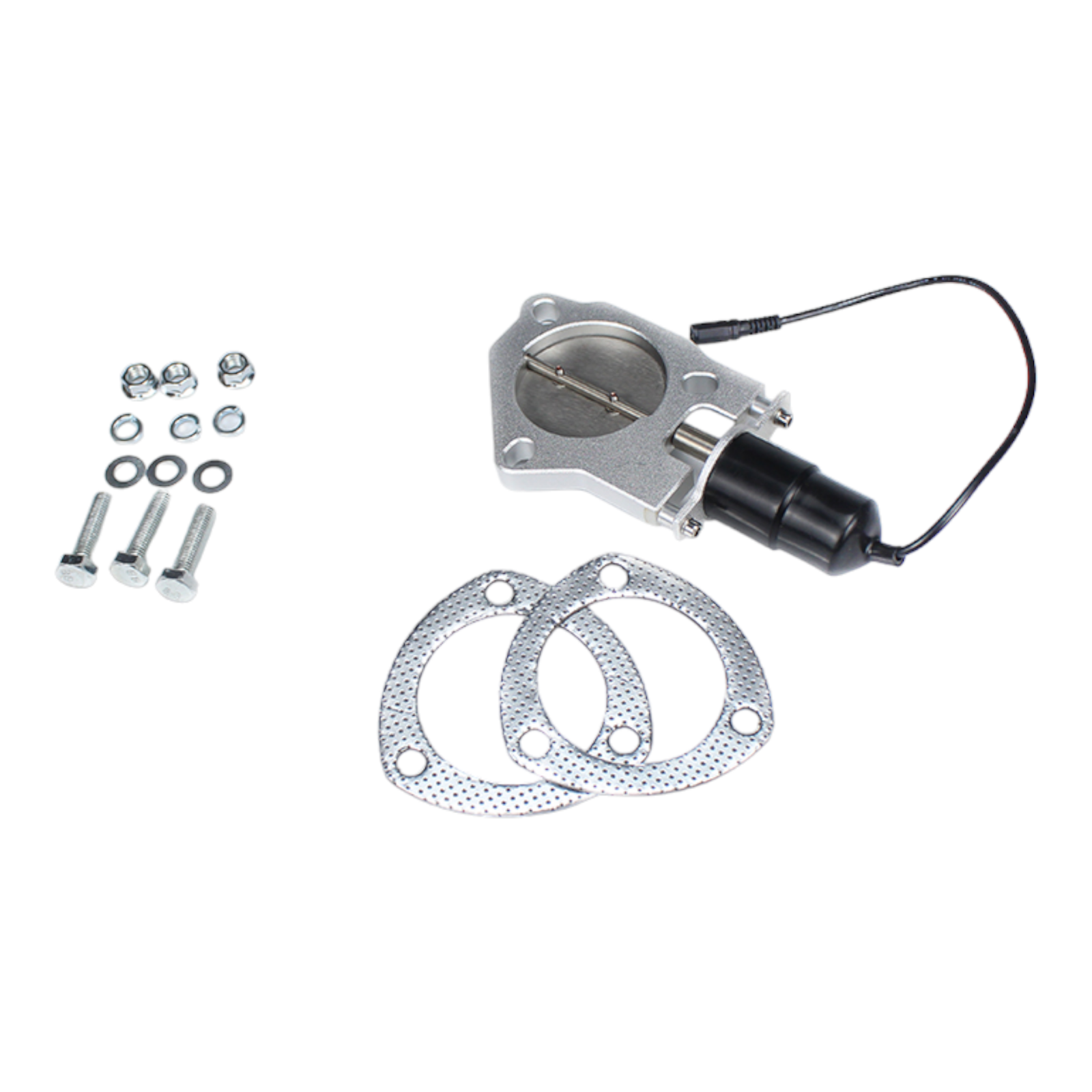 3" 76mm Remote Control Electric Exhaust Cutout Universal Y Pipe Valve