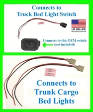 fits F150 F250 F350 Truck Bed Light Switch Cargo Connector Pigtail Plug Wiring