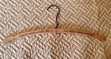 Vtg Wood Coat Hanger MCM Sheraton Motor Inns Hotels USA Hawaii Canada Overseas