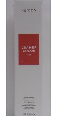 KEMON CRAMER COLOR 1965 Permanent Hair Color Cream With Vegetable Oils ~ 3.4 oz.