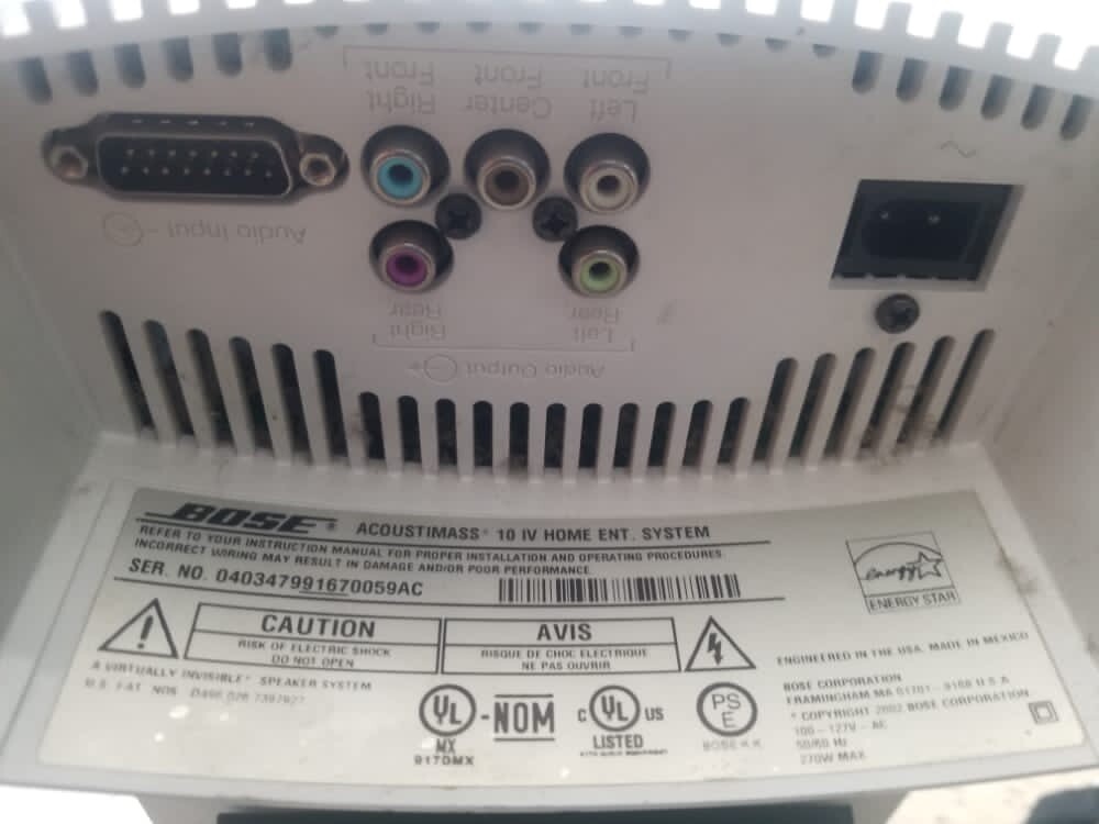 Bose Acoustimass 10 Series V Home Theater Speaker System Black