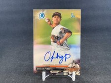 2017 BOWMAN CHROME OFELKY PERALTA 1ST BOWMAN PROSPECT AUTO BALTIMORE ORIOLES