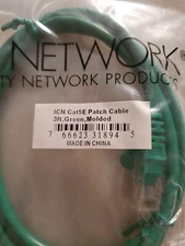 Network Cable Cat5E Cca 1M Green U/Utp Cbl/Unshield Tp/Unsh NEW