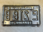 1982 Illinois Motorcycle Dealer License Plate DL218B IL MC Tag — photo 2