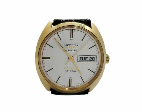 VINTAGE 18k Oro Giallo Longines ADMIRAL OROLOGIO AUTOMATICO | eBay