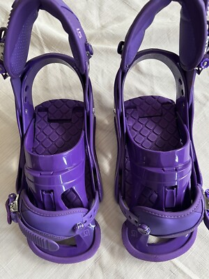 Burton STILETTO Snowboard Bindings size Medium Purple | eBay