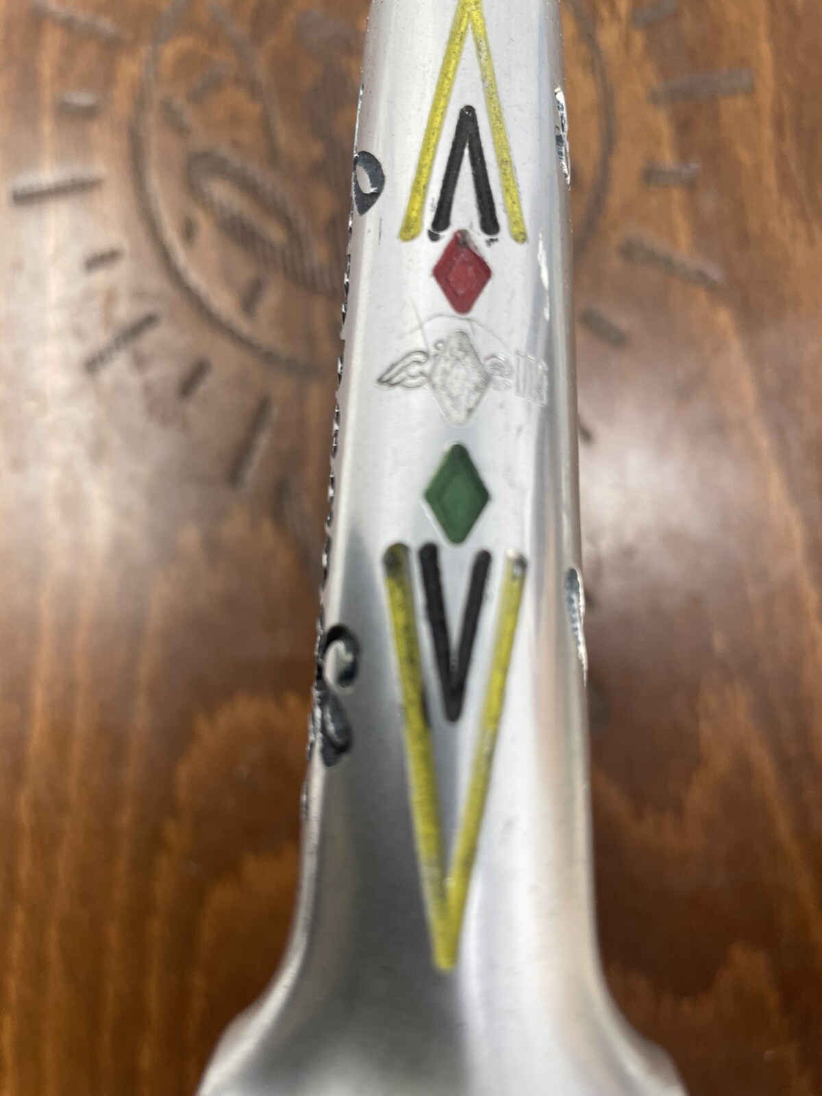 Vintage   Cinelli 1A  Campagnolo Tricolour Panto Silver Quill Stem 115mm RARE  B