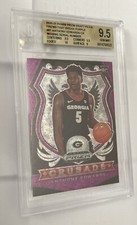2020 Prizm Anthony Edwards Crusade 81 Fast Break Purple Error BGS 9.5 pop 1
