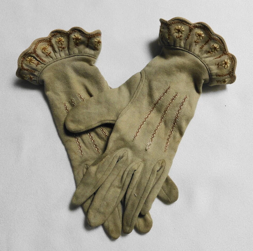 U-PICK - Guantes vintage para niños/niñas - cuero para niños pequeños, encaje de ganchillo para niñas+ Foto 4 de 4