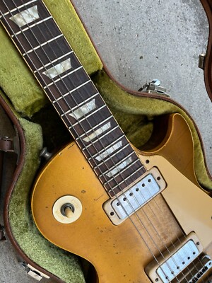 74' Gibson Les Paul Gold Top Deluxe Electric Guitar.11lbs Maple
