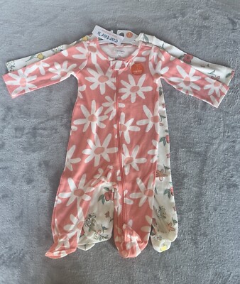 Carter s 2 Packs Flowers Footed Pajamas For Baby Girl 9m