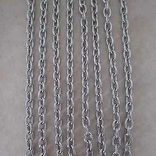 5 feet 4.5mm wide cable chain stainless steel hypoallergenic anti tarnish